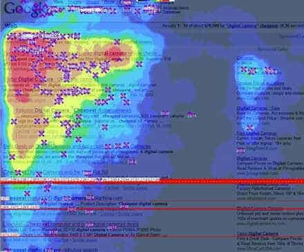 Google click heat map