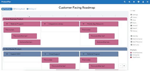 customer facing roadmap | ProductPlan